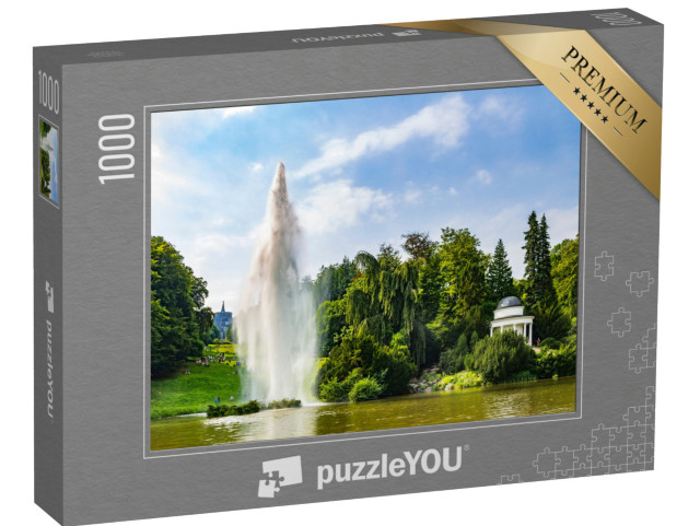 puzzle 1000 dílků „Fontána v parku Wilhelmshöhe, Kassel, Německo“