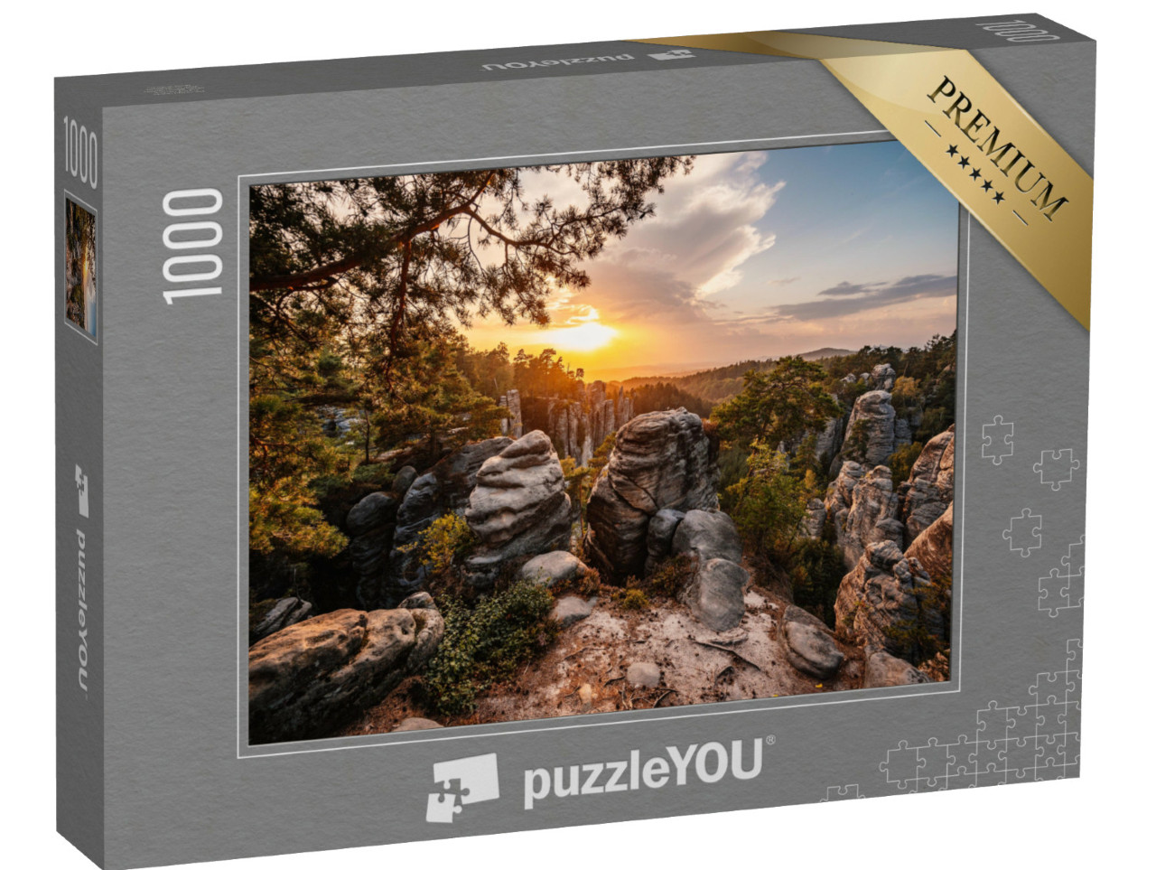 puzzle 1000 dílků „Prachovské skály, Český ráj, Česká republika“