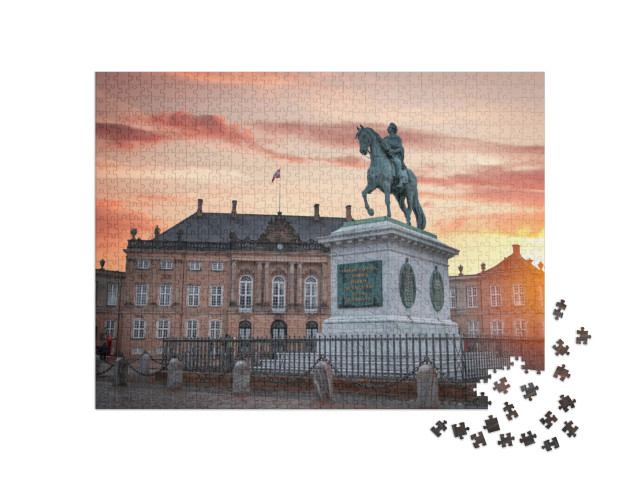 puzzle 1000 dílků „Královský palác Amalienborg v Kodani“
