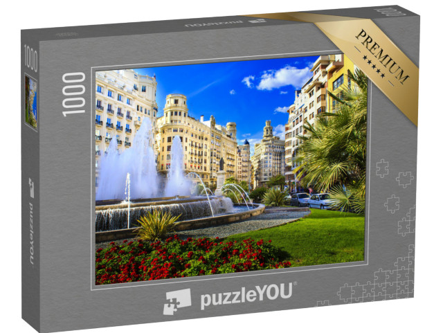puzzle 1000 dílků „Valencie, Plaza del Ayuntamiento, Španělsko“
