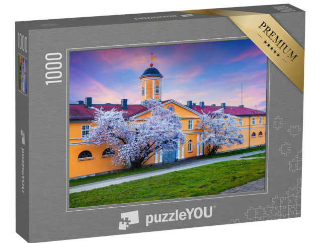 puzzle 1000 dílků „Jarní večer v Bergparku Wilhelmshöhe, Kassel, Německo“