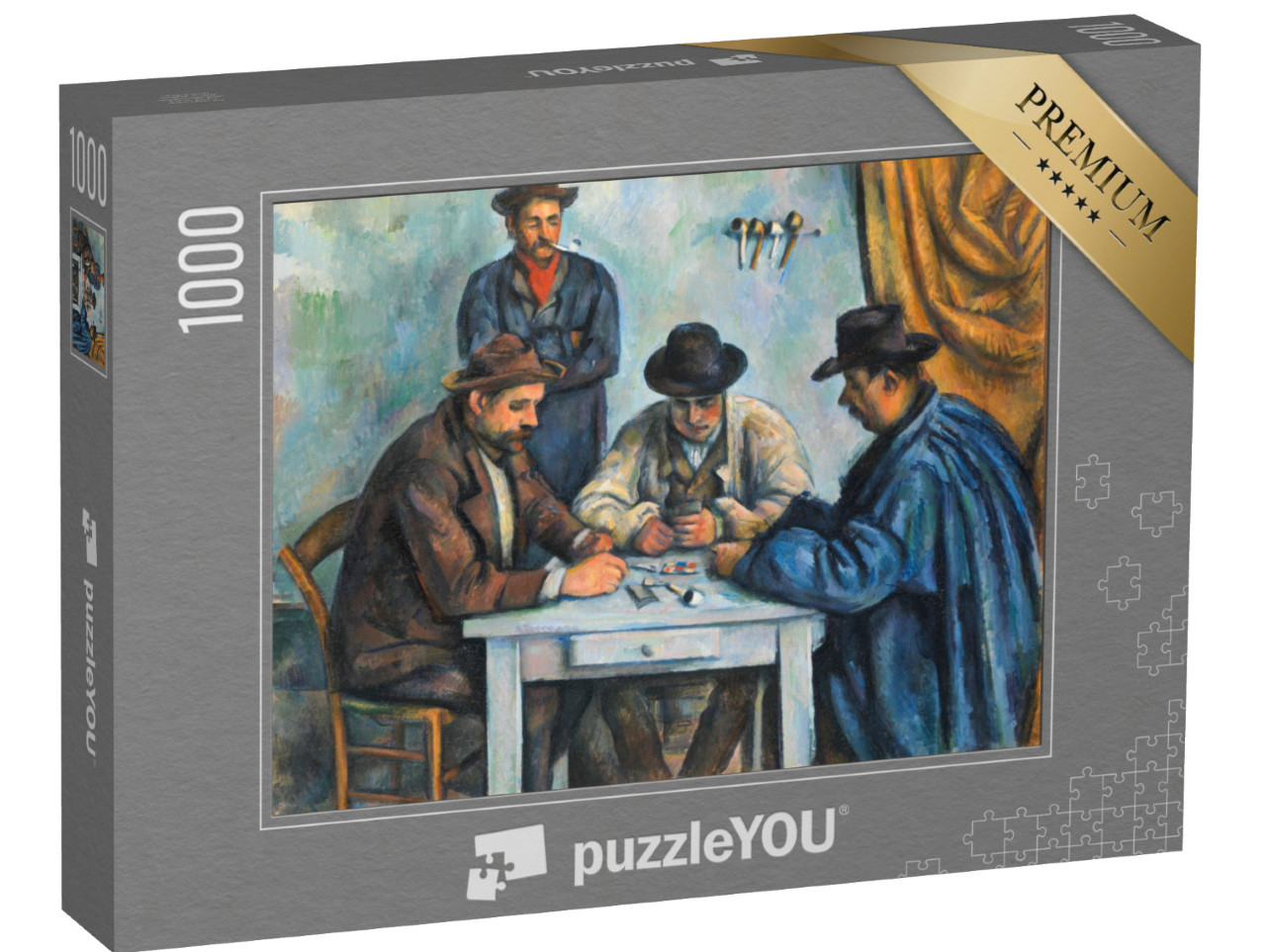 puzzle 1000 dílků „Paul Cézanne - Hráči karet“