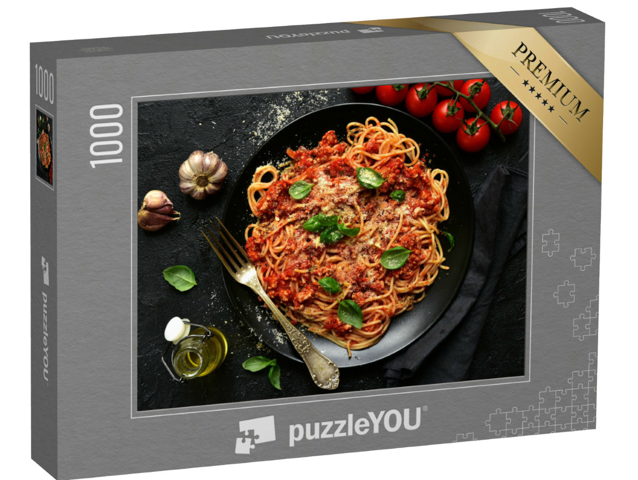 puzzle 1000 dílků „Tradiční italské boloňské špagety“