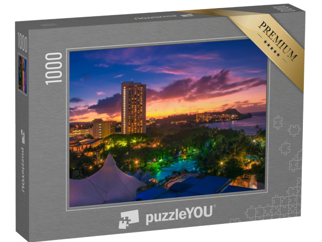 puzzle 1000 dílků „Barevný západ slunce nad Guamem“