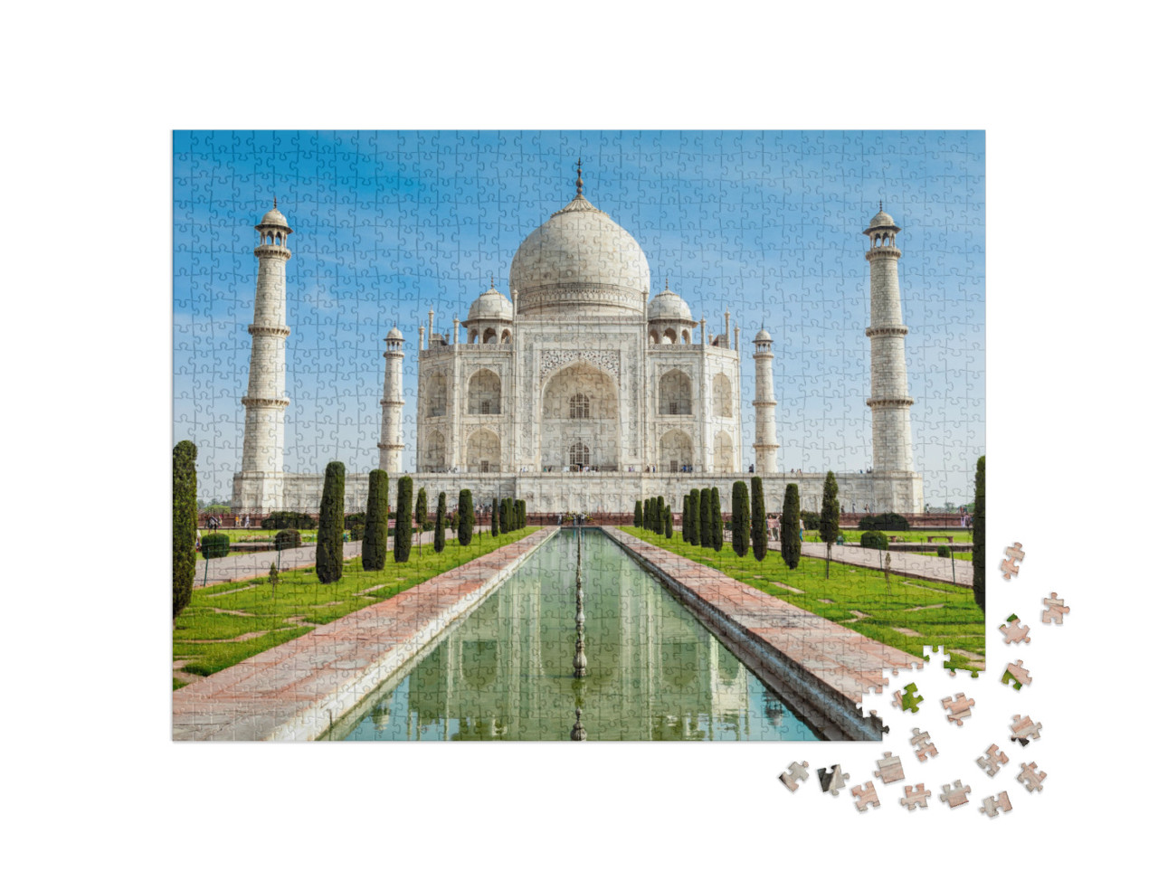 puzzle 1000 dílků „Taj Mahal, Indie“