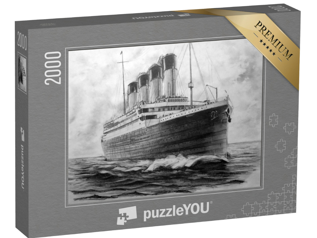 puzzle 2000 dílků „Obrázek tužky z Titaniku“