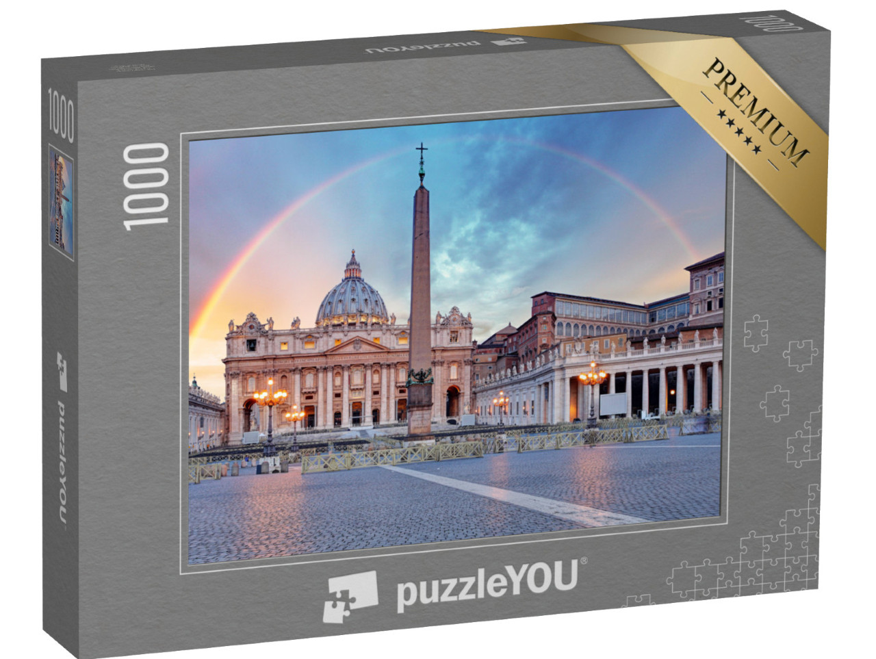 puzzle 1000 dílků „Duha nad Svatopetrským náměstím, Řím“