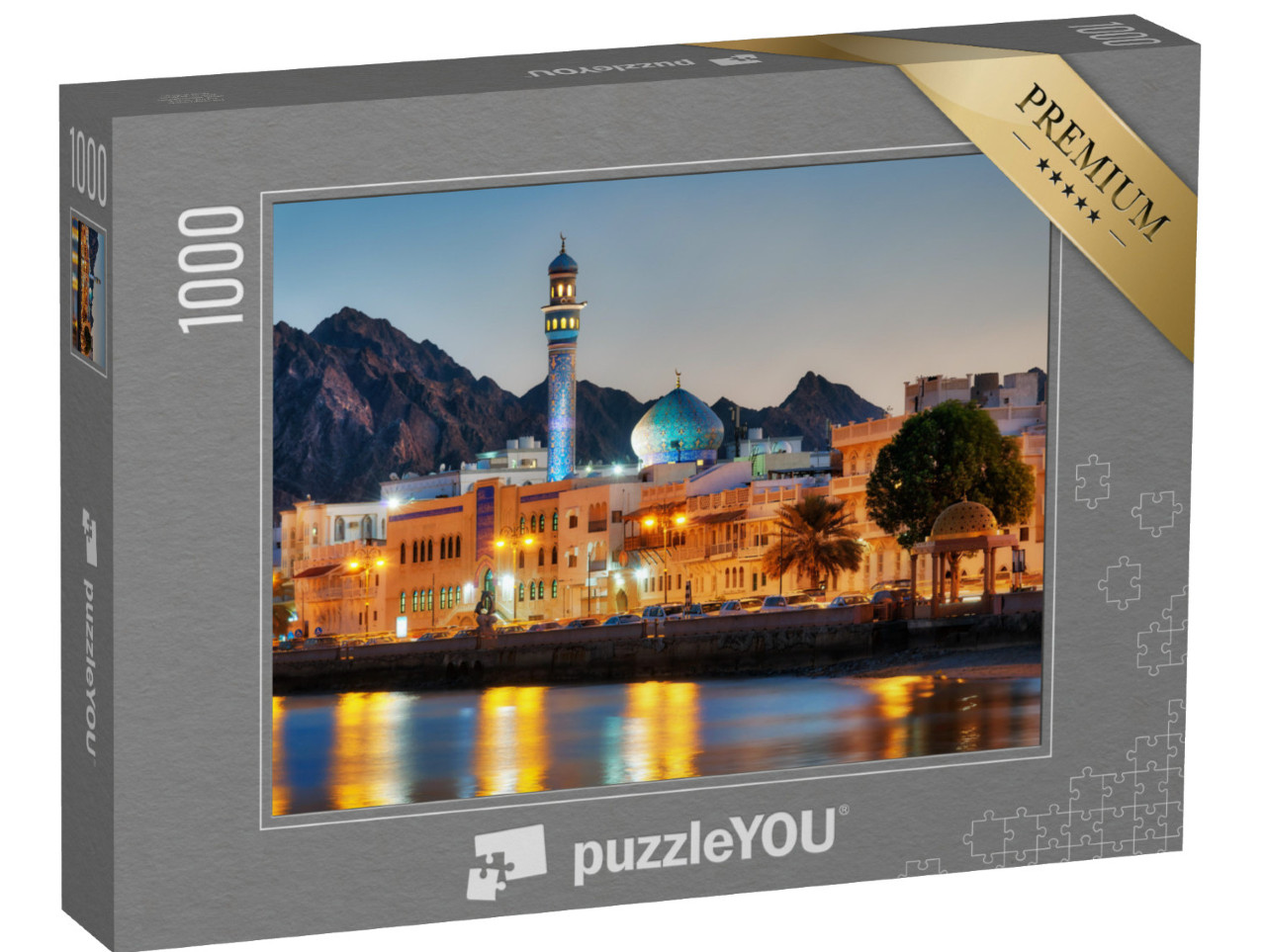 puzzle 1000 dílků „Nábřeží Muttrah, Maskat, Omán“