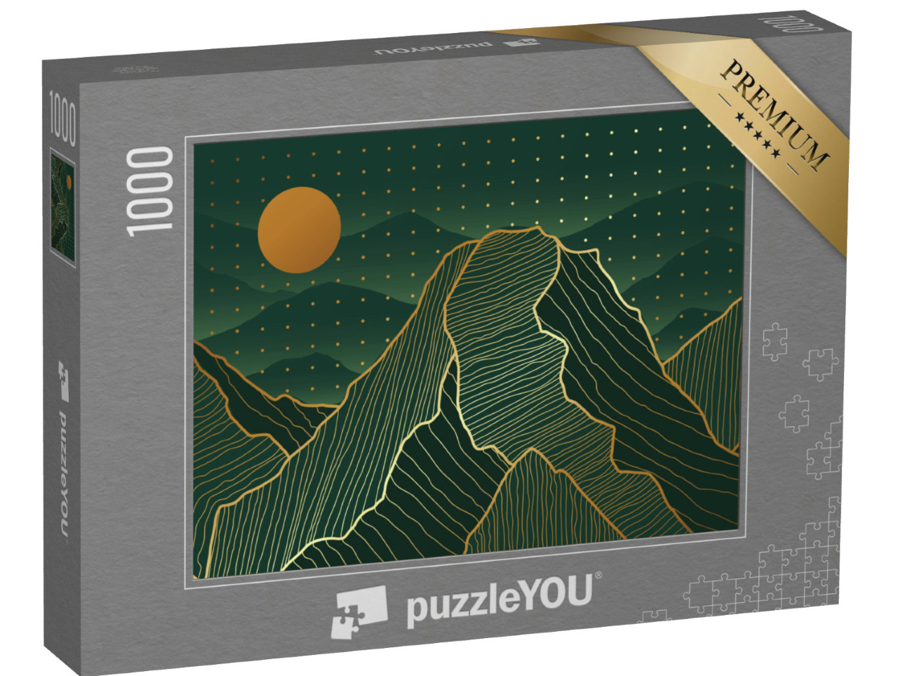 puzzle 1000 dílků „Zlaté hory Art Deco“