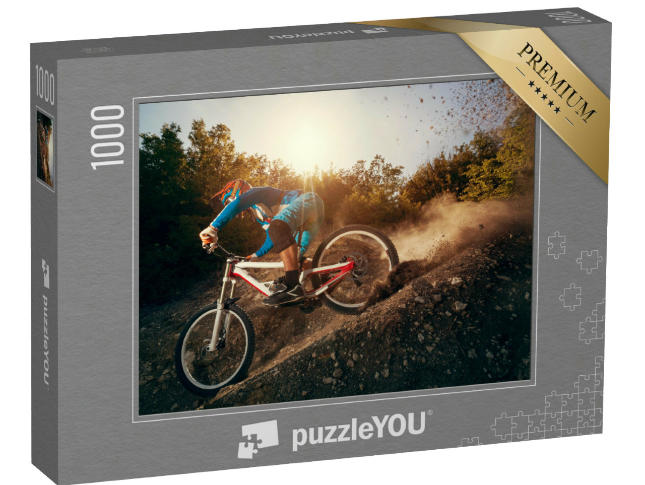 puzzle 1000 dílků „Sjezdové horské kolo“