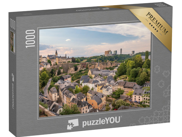 puzzle 1000 dílků „Čtvrť Grund v Lucemburku“