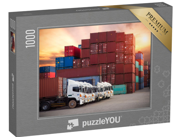 puzzle 1000 dílků „Průmyslový kontejner připravený k nakládce“