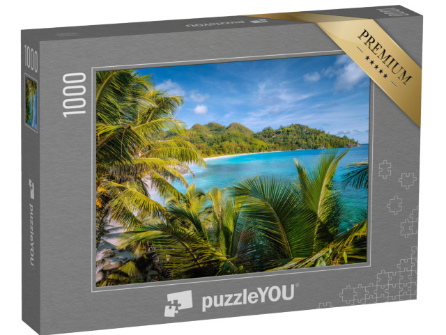 puzzle 1000 dílků „Exotický plážový ráj na ostrově Mahe na Seychelách“