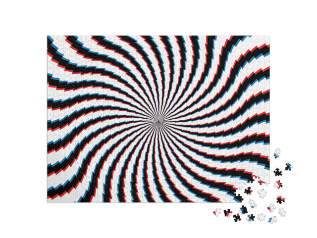 puzzle 1000 dílků „Abstraktní hypnotické pozadí“