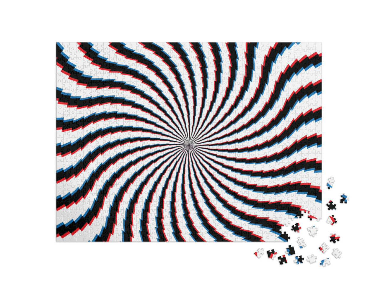 puzzle 1000 dílků „Abstraktní hypnotické pozadí“