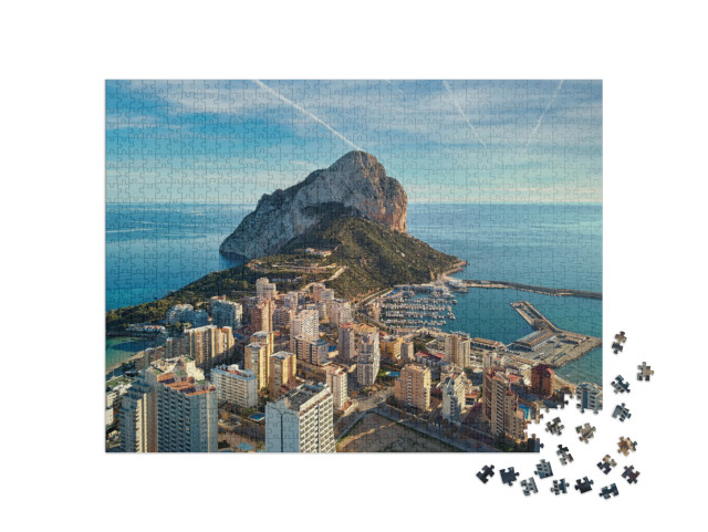 puzzle 1000 dílků „Calp, pobřežní město v provincii Alicante, Španělsko“
