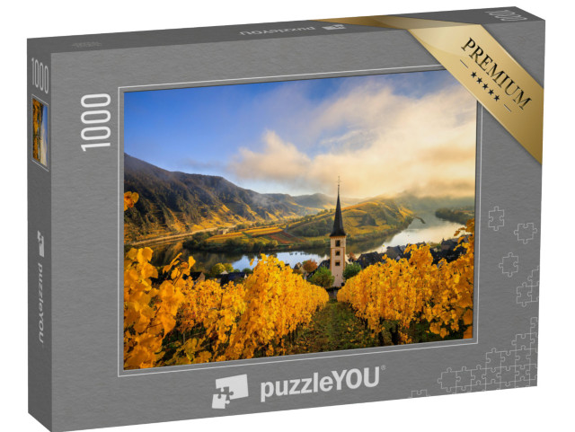 puzzle 1000 dílků „Ohyb Mosela, romanticky krásná řeka v Německu“