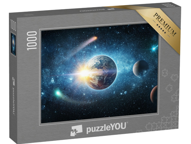 puzzle 1000 dílků „Kosmické panorama vesmíru“