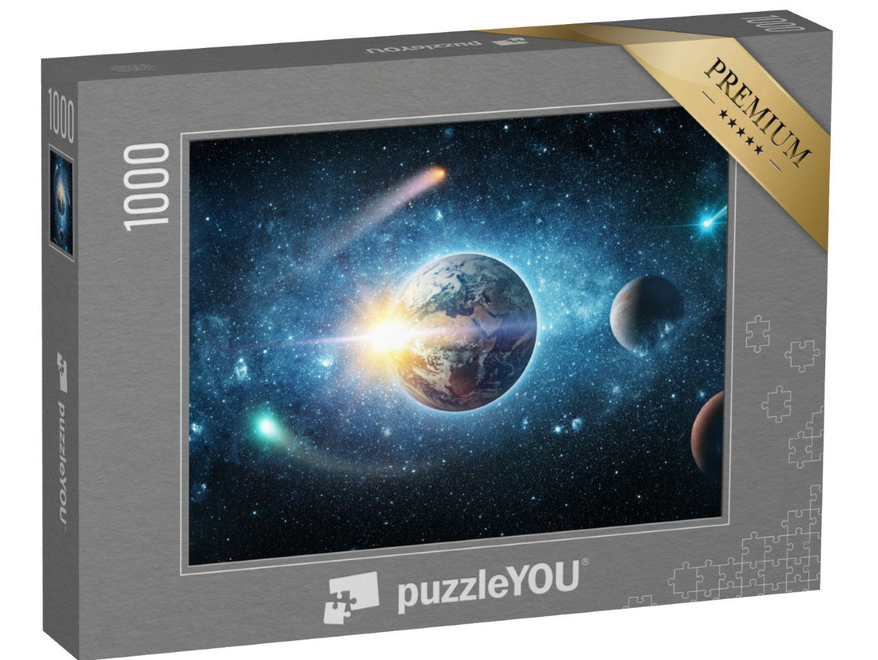 puzzle 1000 dílků „Kosmické panorama vesmíru“