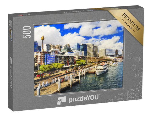 puzzle 500 dílků „Promenáda King Street Wharf v Sydney, Austrálie“
