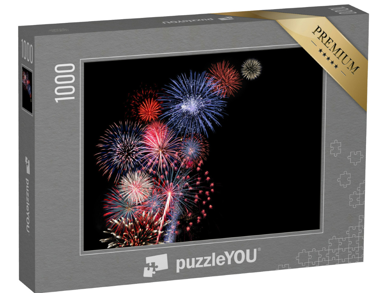 puzzle 1000 dílků „Obrovský barevný ohňostroj...“