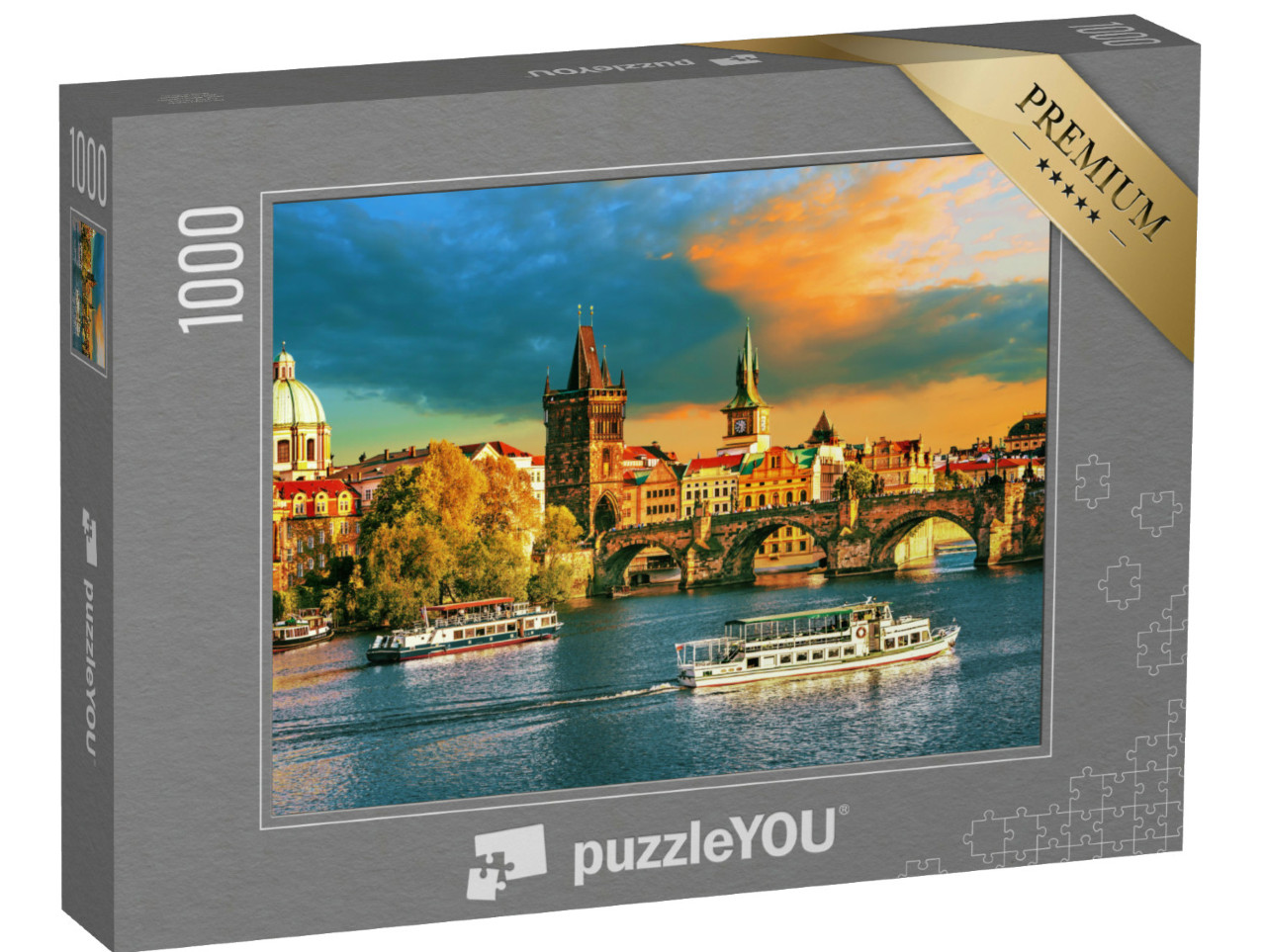 puzzle 1000 dílků „Praha na Vltavě, Česká republika“