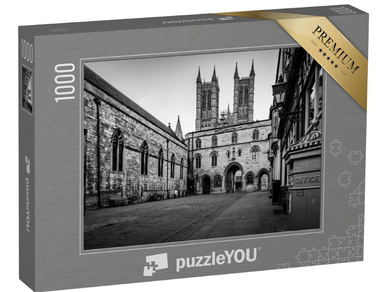 puzzle 1000 dílků „Lincoln, historické město v Anglii“