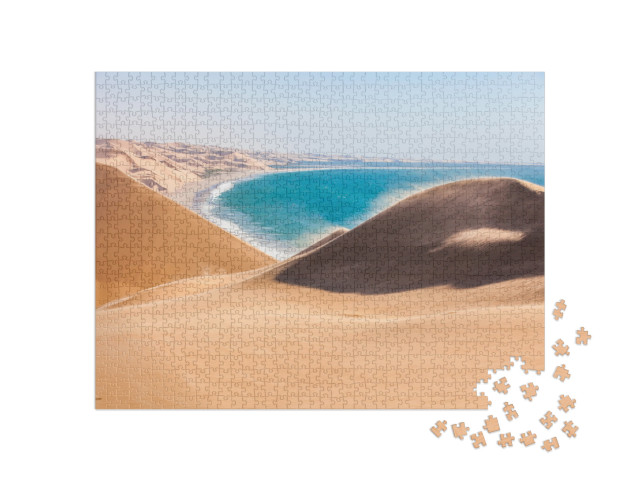 puzzle 1000 dílků „Poušť Namib podél Atlantského oceánu, jižní Afrika, Namibie“