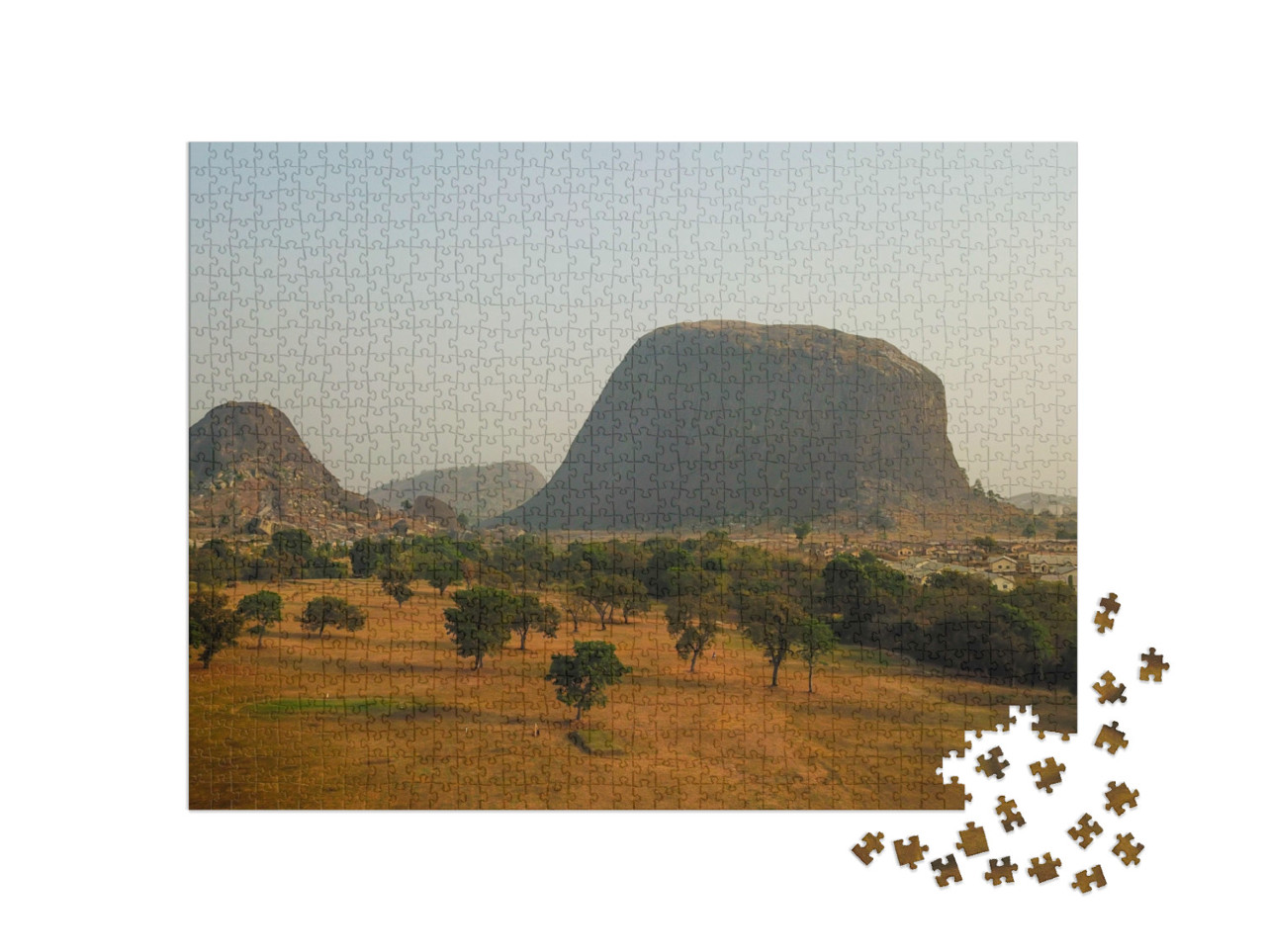 puzzle 1000 dílků „Mighty Zuma Rock, stát Niger, Nigérie“