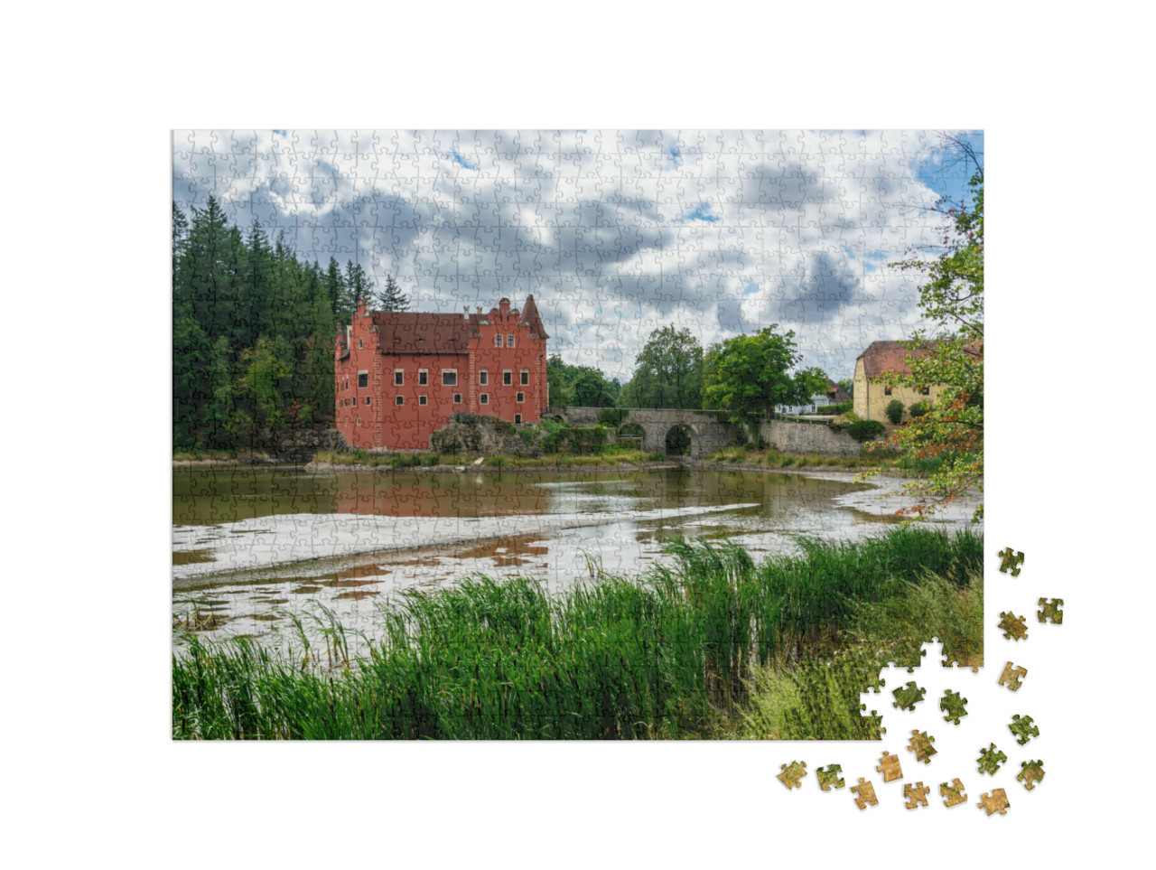 puzzle 1000 dílků „Zámek Červená Lhota, Česká republika“
