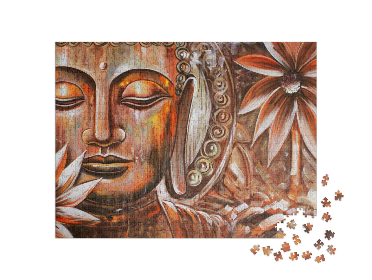 puzzle 1000 dílků „Meditující Buddha“