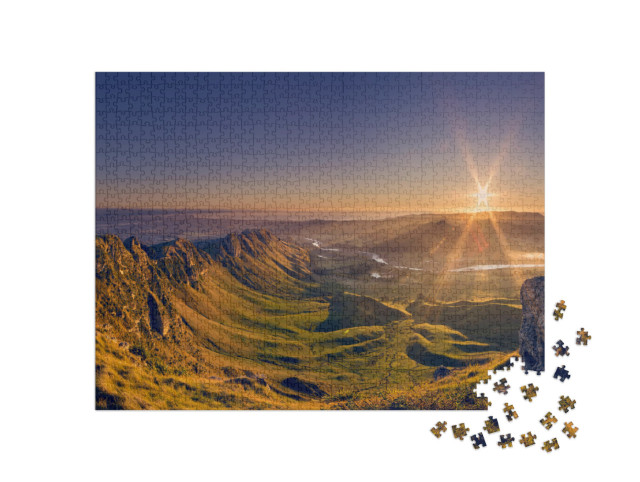 puzzle 1000 dílků „Krása vrcholu Te Mata za jasného rána“