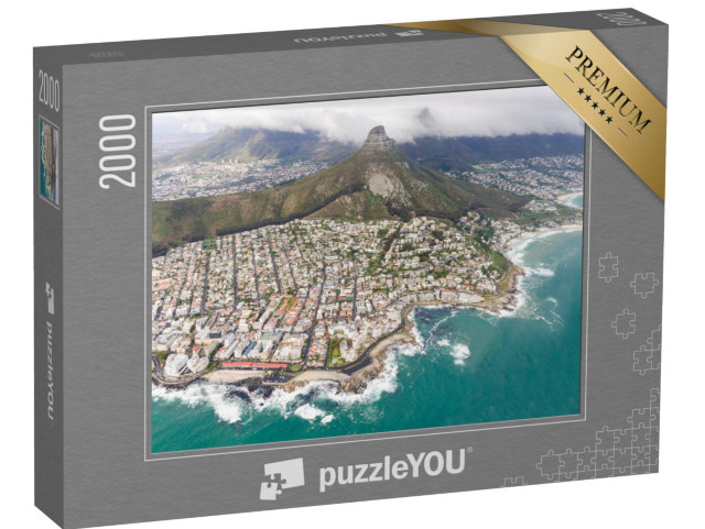 puzzle 2000 dílků „Pohled na Kapské Město v Jihoafrické republice z ptačí perspektivy“