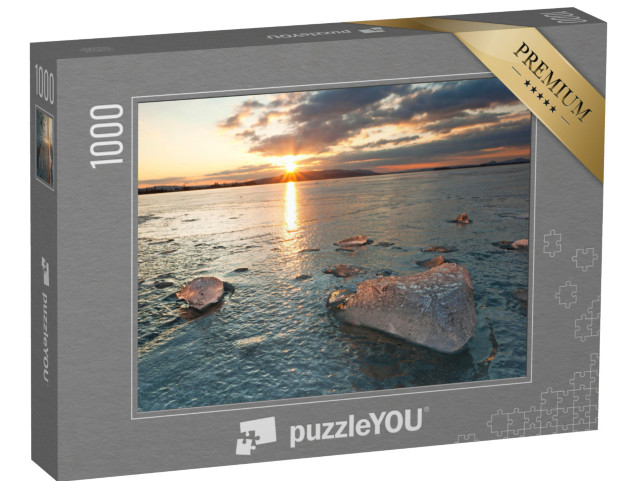 puzzle 1000 dílků „Led na Bodamském jezeře, Allensbach, Německo“