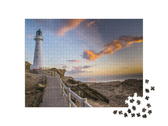 puzzle 1000 dílků „Maják Castlepoint na Severním ostrově Nového Zélandu“