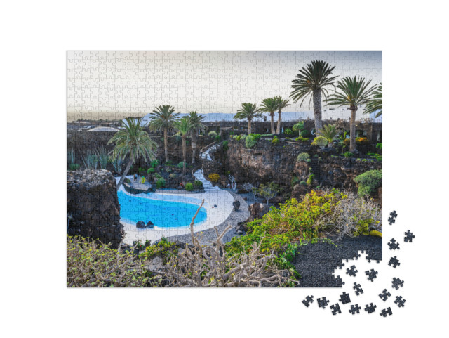 puzzle 1000 dílků „Jameos del Agua, Lanzarote, Kanárské ostrovy, Španělsko“