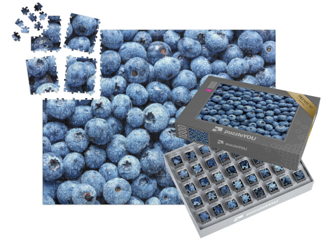 SMART SORTED® | Puzzle 1000 dílků „Čerstvé šťavnaté borůvky“