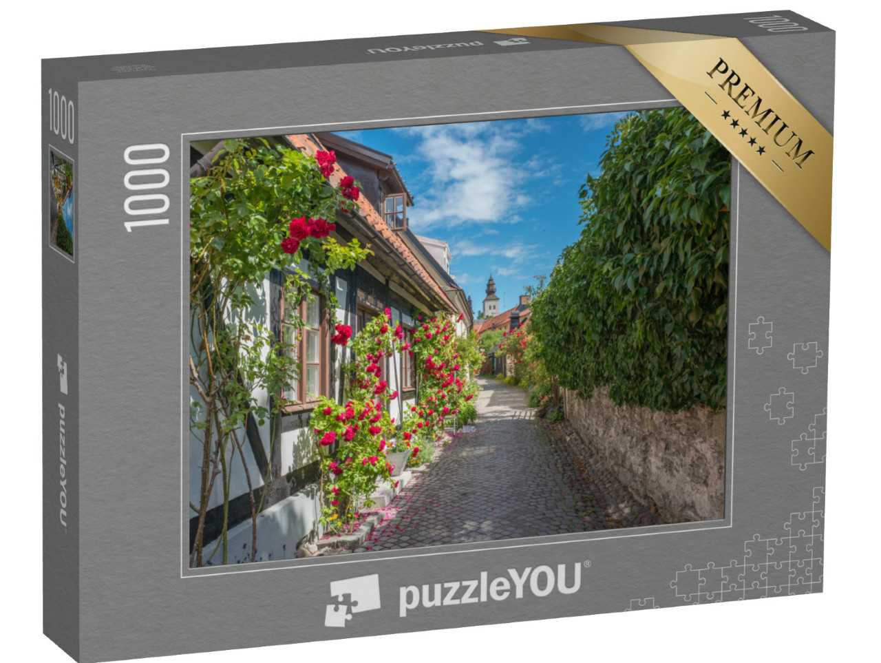 puzzle 1000 dílků „Historické hanzovní město Visby, Švédsko“