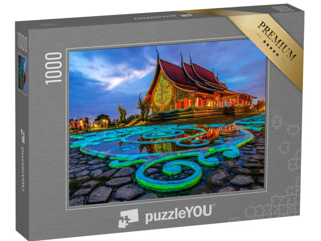 puzzle 1000 dílků „Sirindhorn Wararam Phu Prao večer“