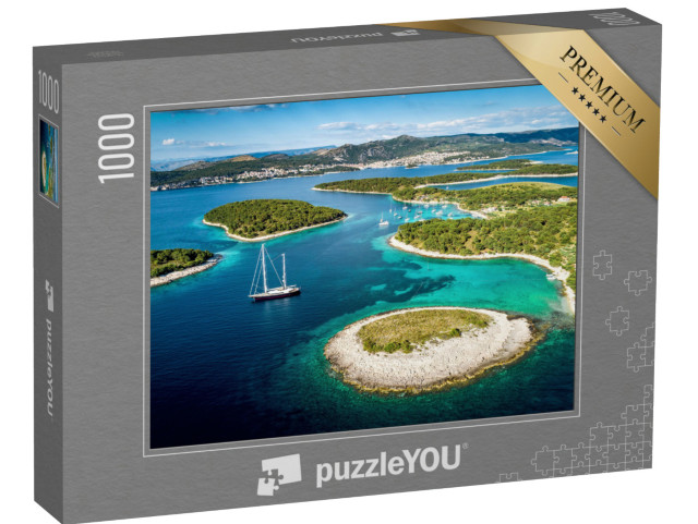 puzzle 1000 dílků „Krásné Paklinské ostrovy na Hvaru, Chorvatsko“