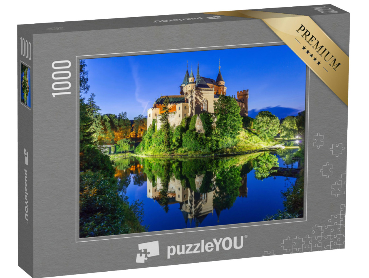 puzzle 1000 dílků „Romantický Bojnický zámek, Slovensko“