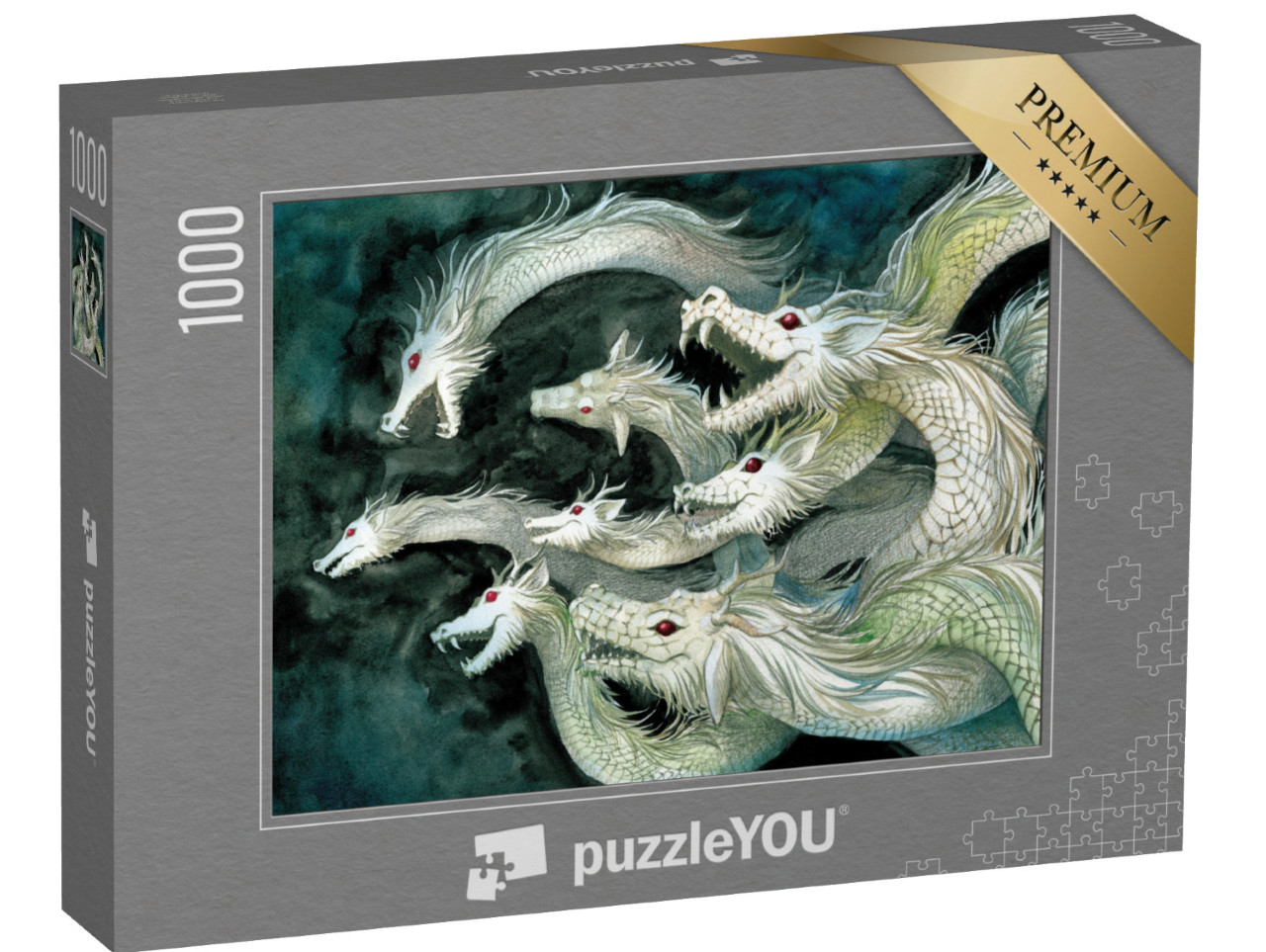 puzzle 1000 dílků „Jamata-no-Oroči, osmihlavá příšera ve starém Japonsku“