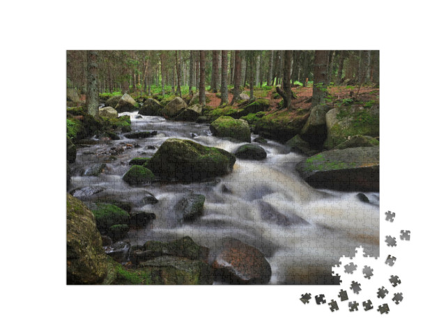 puzzle 1000 dílků „Divoká řeka, Šumava, Česká republika“