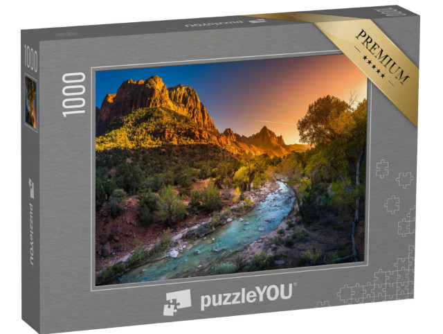 puzzle 1000 dílků „Podzim v národním parku Zion, Utah, USA“