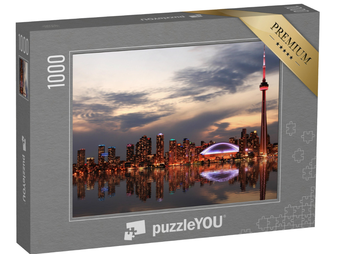 puzzle 1000 dílků „Západ slunce v Torontu, Ontario, Kanada“