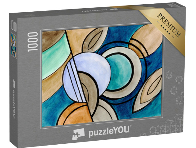 puzzle 1000 dílků „Abstraktní umělecký design“