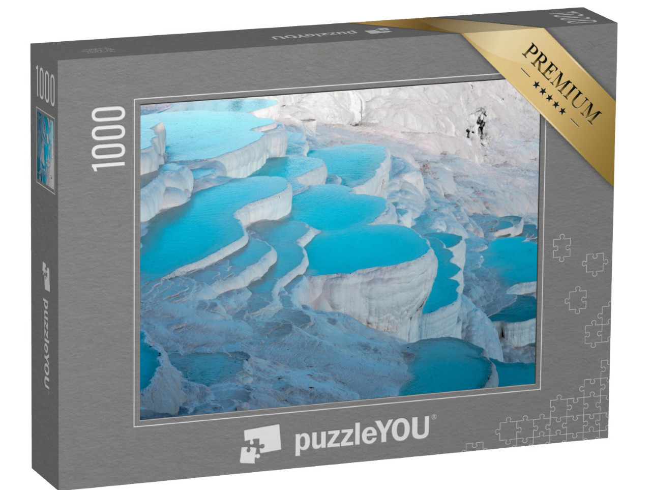 puzzle 1000 dílků „Vápencové terasy Pamukkale, Turecko“