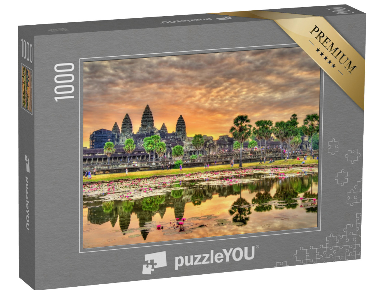 puzzle 1000 dílků „Východ slunce v Angkor Watu v Kambodži“