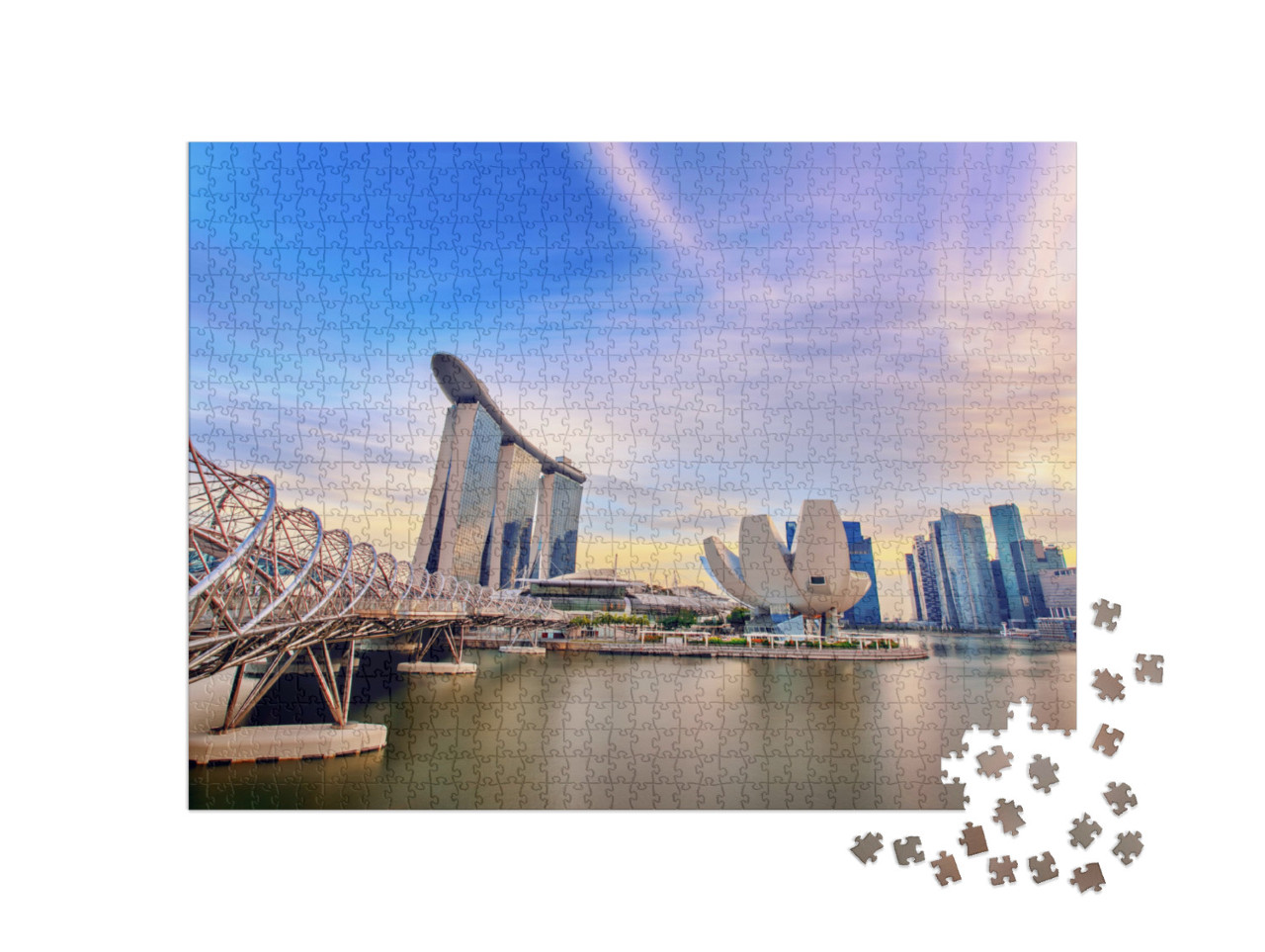 puzzle 1000 dílků „Architektura v Singapuru“