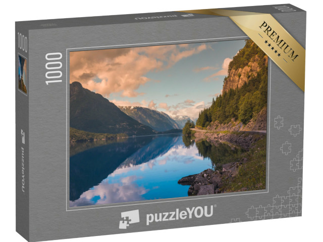 puzzle 1000 dílků „Letní Hardangerfjord u Trolltungy, Norsko“
